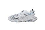 Balenciaga Track Sneaker White Blue Graffiti