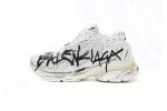 Balenciaga Runner White Black Character Print