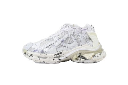 Balenciaga Runner Sneaker White Graffiti Print