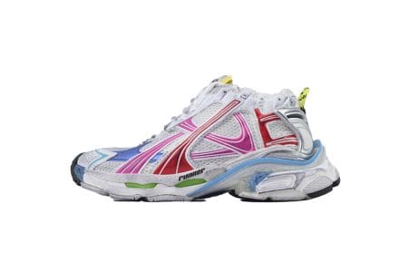Balenciaga Runner Sneaker White Pink Blue
