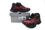 Balenciaga Runner Black Red Character Print