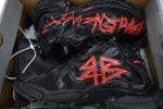 Balenciaga Runner Black Red Character Print