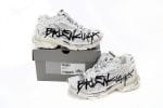 Balenciaga Runner White Black Character Print