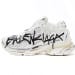 Balenciaga Runner White Black Character Print