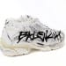 Balenciaga Runner White Black Character Print