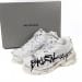 Balenciaga Runner White Black Character Print